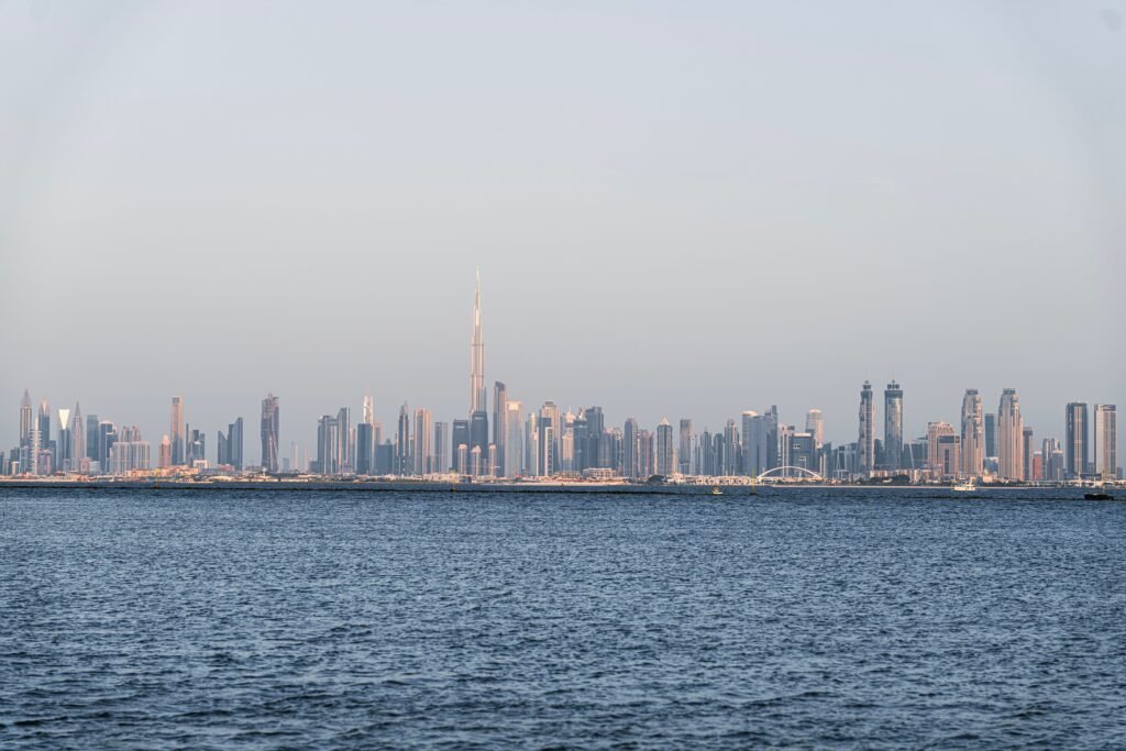 Dubai skyline with the Burj Khalifa