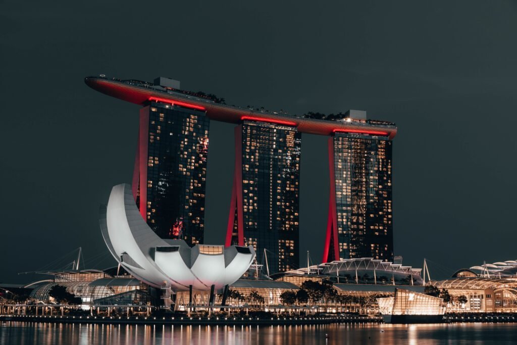 Marina Bay Sands and the Singapore skyline