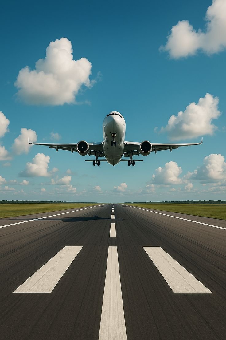 Airplane taking off